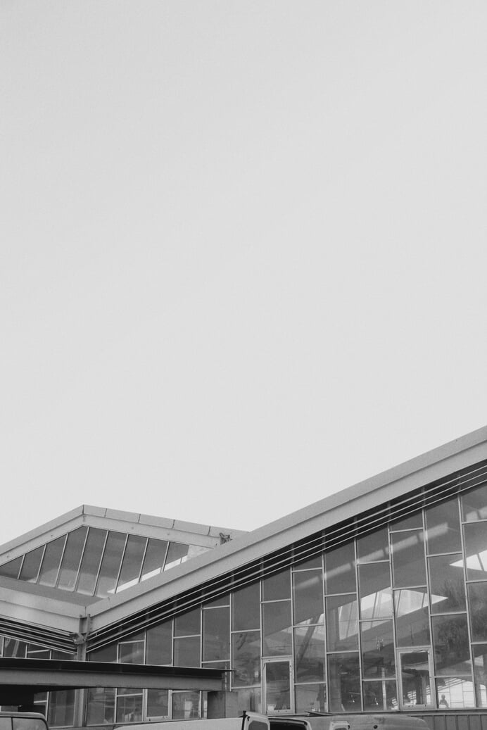 A Building With Glass Panels